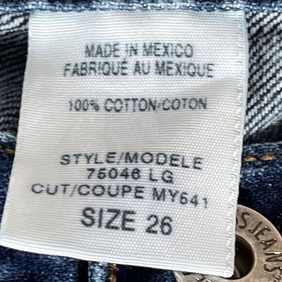 Guess USA Vintage Mid Rise Straight Leg JEans Sz 26 - Picture 6 of 9
